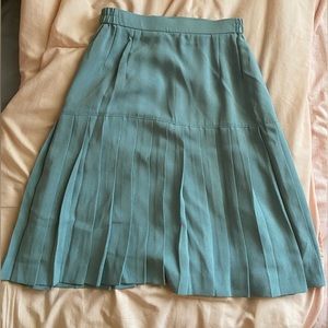 VINTAGE Blue Pleated Skirt